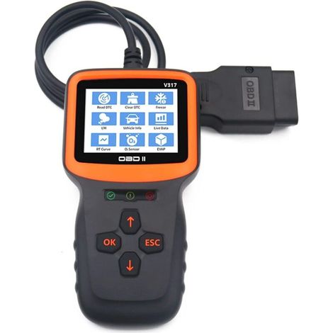 Car Fault Detector OBD2 Car Diagnostic Tool Scanner Code Reader Car Fault Code Clearer Elm - V317 (1/5)