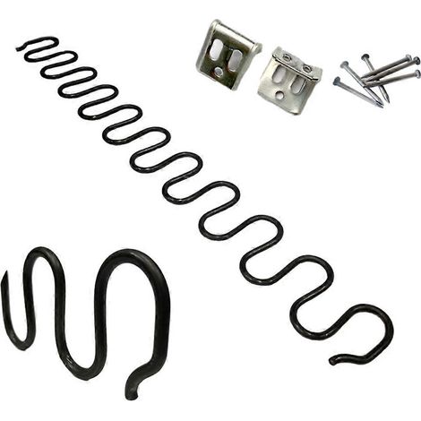 Largement utilisés pour le remplacement des ressorts de canapé - ressorts plats en métal pratiques, durables et très résistants, de 60 cm de longueur. (1/5)