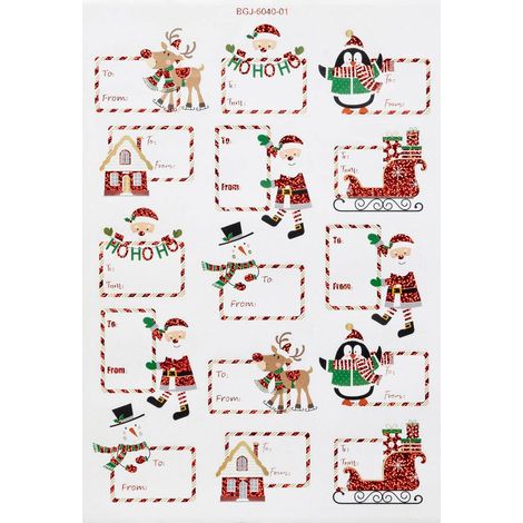 Foglio di 30 etichette regalo autoadesive pop decor 14,8 x 21 cm - Atmosphera créateur d'intérieur