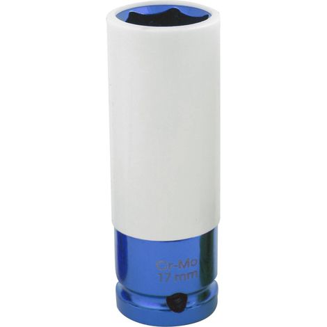 Douille choc gainée 1/2" 17mm bleu Cr-Mo pour jantes - SA 5022 - CLAS Equipements (1/2)