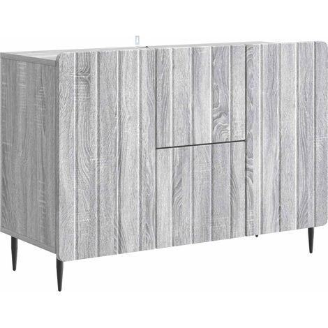 Sideboard Graues Sonoma 89 x 34,5 x 62 cm Holzwerkstoff vidaXL