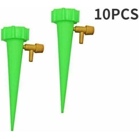 10Pcs Irrigation Goutte à Goutte Kit Arroseurs Automatiques Plantes 13CM pour JardinIntérieur Vert (1/4)