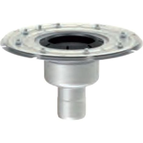 Bodenablauf 142 , DN 70 senkr. Pressdichtungsfl. m.GV,Spacer,FHD,1.4301