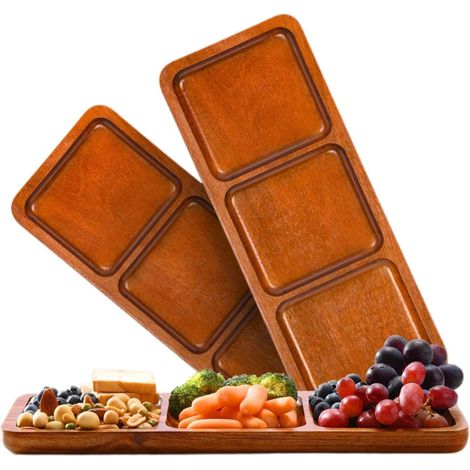 charcuterie Plateaux alimentaires rectangulaires 3 grilles (1/5)