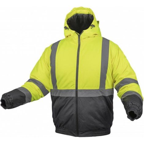 Blouson bomber isolé haute visibilité Oker jaune S (1/2)