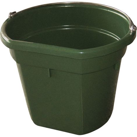 Blu - Secchio in plastica da parete con manico in ferro (1/2)