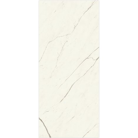 Carrelage effet Marbre Blanc Calacatta Alba 278x120x0,6 cm Silk Montira - Mur intérieur (vendu par carton de 3,336 m²) - RO'MA CARRELAGE