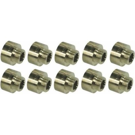 Manchon Réducteur - Laiton - Filetage Femelle-Mâle 3/4 Pouces x 1 Pouces - Pour Installation Intérieure - 10 Pièces (1/2)