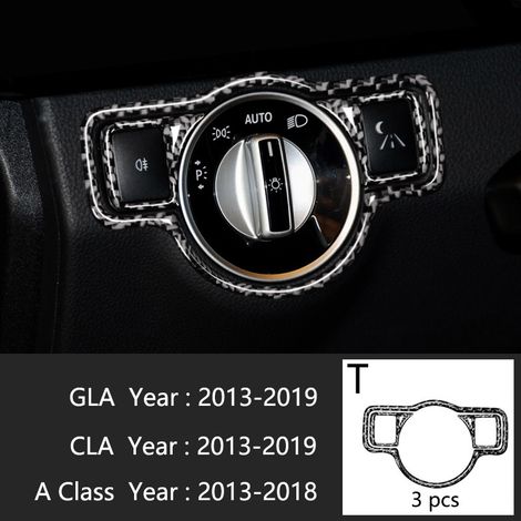 (Type T) Compatible avec Mercedes-Benz Classe A W176 GLA X156 CLA Accessoires Climatisation Console CD Panneau de garniture Style automobile (1/5)