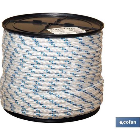 Carrete Cuerda Trenzada Poli 8mm 50 Mts