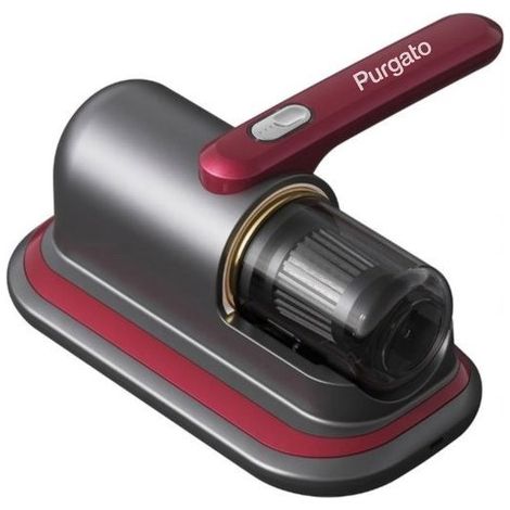 Aspirateur anti-acariens - Lampe UV - Chargeur USB - Aspirateur à main - Violet - Pour matelas - Élimine bactéries (1/5)