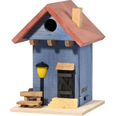 Dobar Nistkasten Onkel Bob blau 18 x 18,5 x 26,5 cm Nistkasten