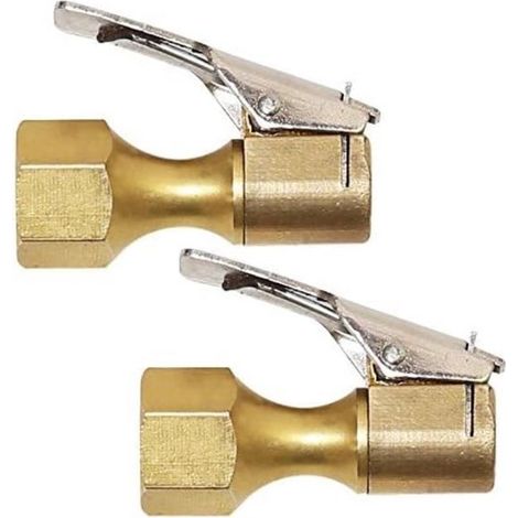Adaptateur de gonflage de pneu - 2 pièces - diamètre intérieur 4,2 mm - diamètre extérieur 9 mm - pour filetage extérieur 12,5-13 mm - raccord rapide (1/5)