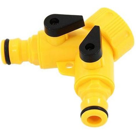 Neilsen 2 Way Garden Double Tap Connector Watering Hose Pipe Splitter