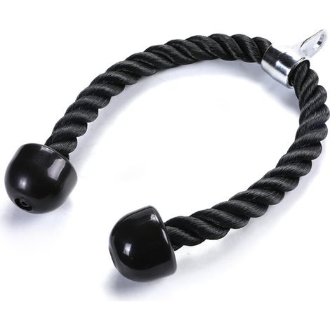 Lntyq 70 cm corde triceps, corde musculation fitness, accessoires de musculation, sport accessoires entrainement, poignee tirage (1/4)