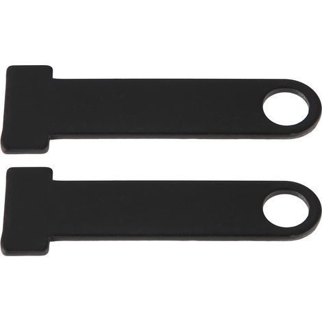 Sangle de casque d anneau de verrouillage en acier inoxydable moto universel pour Honda noir (1/5)