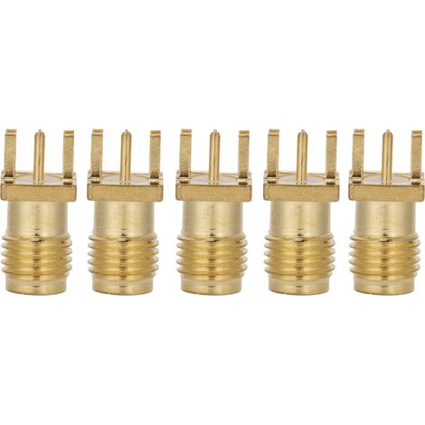100 SMA Femelle Base Connecteur RF 4 Broches, Large Bande Passante, Montage sur Bord, Adaptateur SMAKE, Lot de 100 (1/5)