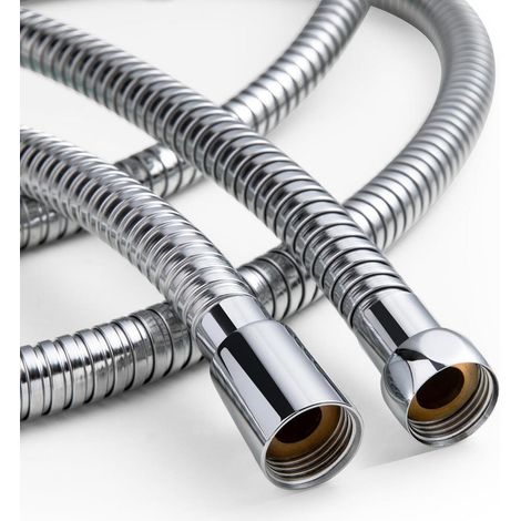 Brauseschlauch 2,5m mit 11mm Bohrung, Edelstahl, Verdrehschutz, Hochdruck (1/5)