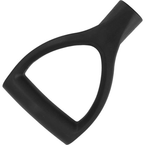 Manche de pelle à neige type D, diamètre intérieur 32 mm, en plastique, installation rapide, pour creuser et ratisser, noir (1/5)