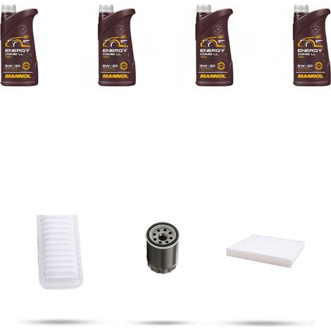 Kit tagliando 3 FILTRI e 4L OLIO compatibile con Suzuki Swift IV 1.4 70kw dal 2011 (1/5)