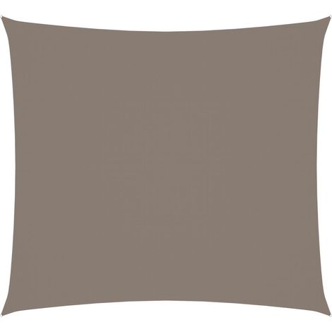 Voile de parasol Tissu Oxford rectangulaire 2x2,5 m Taupe (1/5)