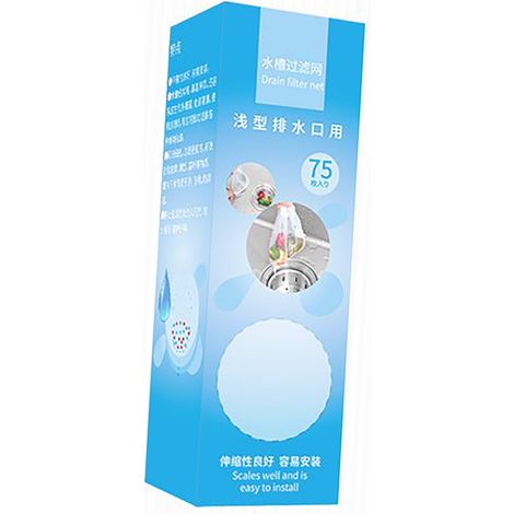 Lot de 75 sacs filtrants en maille pour évier, filtration efficace et multifonctionnelle pour bondes de fond de piscine (1/5)