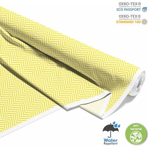 TESSUTI DECORATIVI PER ESTERNI OXFORD - Motivo Zigzag Giallo (1/5)