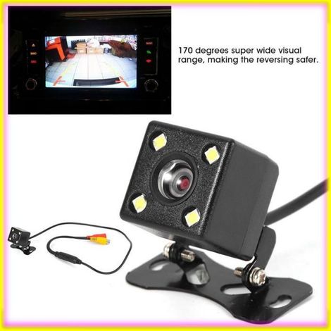 keenso Caméra LED Caméra de Recul à Vision Nocturne, Caméra 4LED, Moniteur de Stationnement CCD, 170 °, Applicable pour moto recul (1/5)