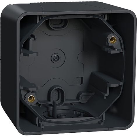 Schneider Electric – Boîtier de protection étanche pour prise électrique 1 poste – Résistant à l'eau IP55 – Entrée de câble Easy Valve Access – MUR37911