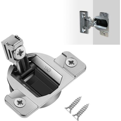 Stück 110°-Scharniere für Schranktüren – Ersatz für Blum Compact 33 Selbstschließscharniere, verstellbare Schraube für offene/Standard-Schränke, langlebiger, sanft schließender Stahl (1/5)