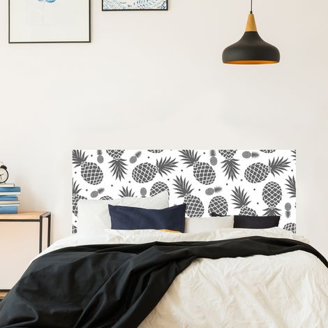 Sticker tête de lit, ananas graphiques pour décorer façon exotique, 60 cm X 160 cm (1/5)