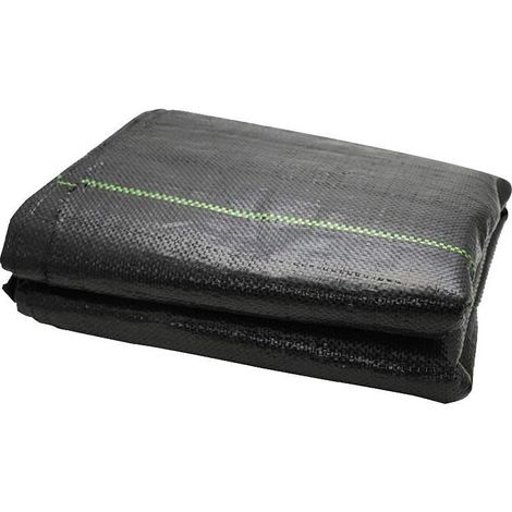 Unkrautvlies Extra Stark Schwarz 2x5 m Unkrautvlies 105g/m2 - Optimales Gartenvlies, Hochbeet Folie, Unkrautfolie, Sandkastenvli