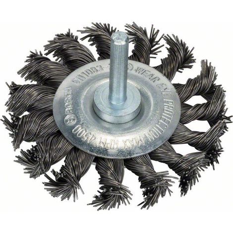 Bosch Accessories Spazzola a disco - filo intrecciato - 75 mm, 0,5 mm, 13 mm Ø gambo 6 mm 2608622113 1 pz.
