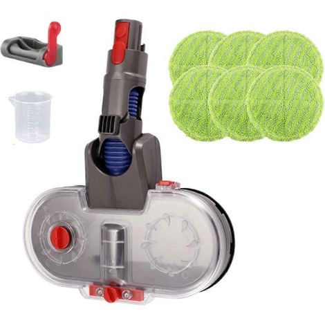 Pour V15 V7 V8 V10 V11 Tête de nettoyage pour balai à franges sec et humide, accessoire pour aspirateur, tête de balai électrique avec réservoir d'eau amovible, A (1/5)