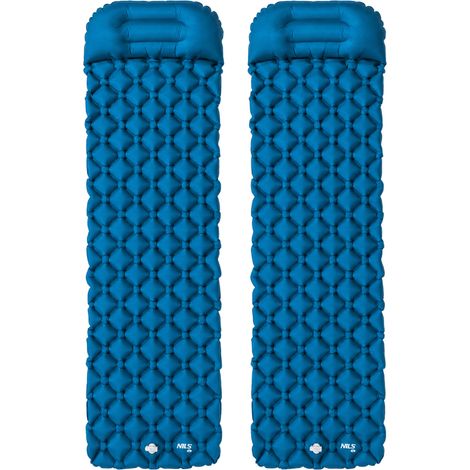 Turquoise Tourist Mat with Pump, Compact & Lightweight, 2-Pack (1/5)