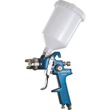 Prevost – Pistolet à peinture pneumatique par gravité G04 HVLP – Pression nominale 3 bars – Pour peinture acrylique et vernis – Usage professionnel (1/3)