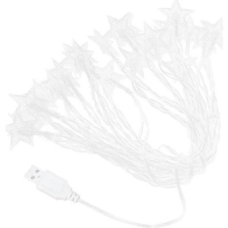 Guirlande lumineuse de 6 m de long avec 25 LED, alimentée par USB KLB (1/5)