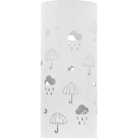 Porte-parapluie Design Parapluies Acier Blanc (1/5)