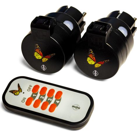 Intertechno Funk-Steckdosen ITG-16 mit Handsender Smart Home 3er Set Steckdose