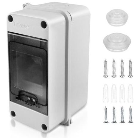 Coffret électrique étanche IP65 – Karteo – 3 modules – ABS résistant aux chocs – Montage mural en saillie – 153x90x72 mm (1/5)