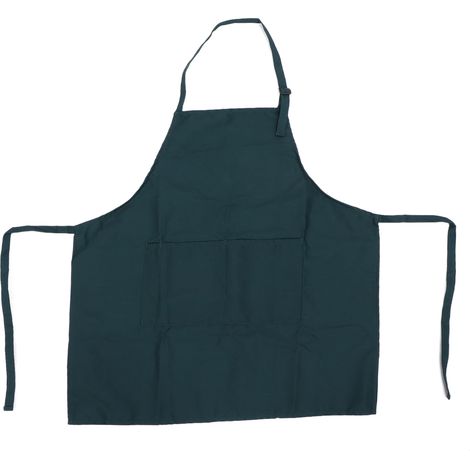 Tablier imperméable pour nail art, tablier de couleur unie, tablier de cuisine unisexe, sangle de cou réglable, vert. (1/5)