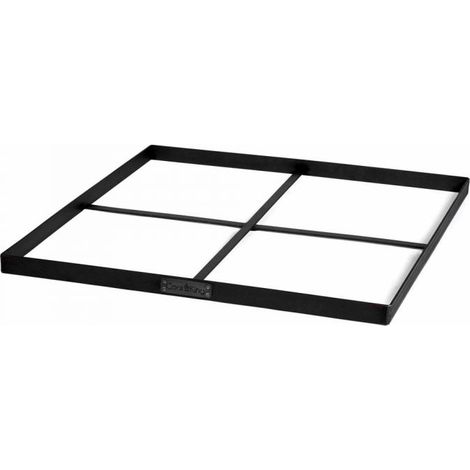 Socle pour braséro carré, 120x120cm, acier brut, CookKing, 111038