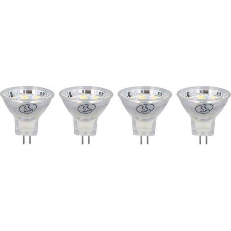 Stück MR11 LED-Lampen, 3 W, 300 lm, mit 9 LEDs, Doppelstiftsockel für Strahler, Landschaftsleuchten, warmweißes Licht (1/5)