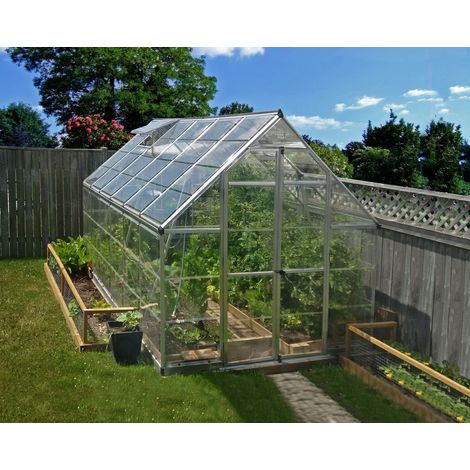 Canopia Octave Trasparente Serra Da Giardino in Policarbonato 367X244X229 cm  Argento (1/5)