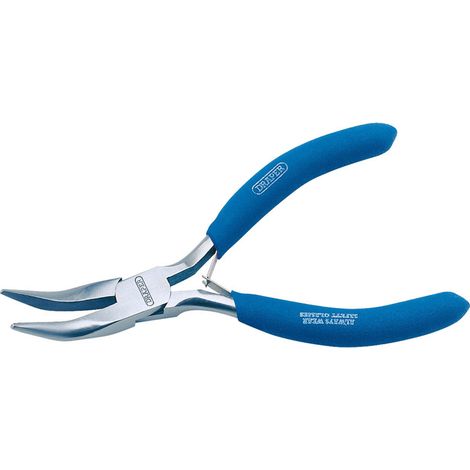 Draper 125mm Carbon Steel Bent Nose Pliers (Model 60742) – Precision Mini Pliers for Electrical and Craft Work (1/5)