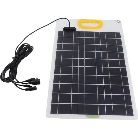 Panneau Solaire Portable 100W - ABS Compact 42x26.5cm - Charge Rapide USB DC pour Camping Randonnée Extérieur Léger Efficace (1/5)