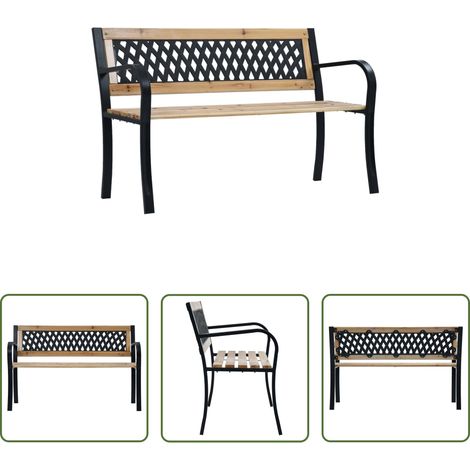 Banc de terrasse - Banc de jardin 120 cm Bois (1/5)
