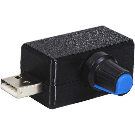 5V USB-Lüfterdrehzahlregler, Spannungsregelungsmodul, Schwarz (1/5)