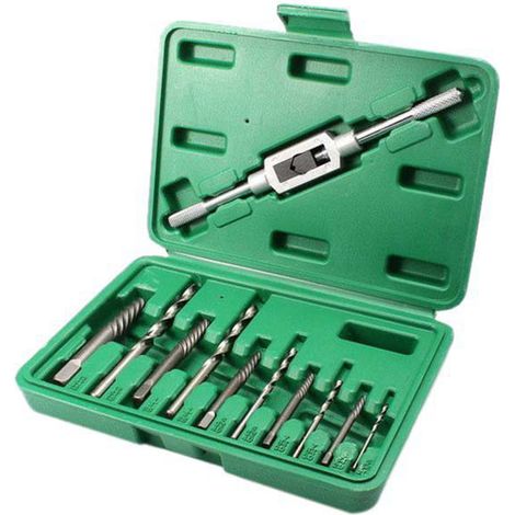 Kit d'extracteurs de vis endommagées (11 pièces) pour la réparation de machines (1/5)