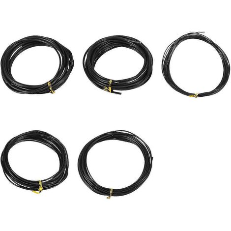 Fil de palissage pour bonsaï en aluminium anodisé, lot de 5 tailles : 1,0 mm, 1,5 mm, 2,0 mm, 2,5 mm et 3,0 mm (longueur totale : 45 m) - Choo (1/5)